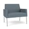 Lesro Mystic Lounge Reception Bariatric Chair, Silver, RF Serene Upholstery ML1401 - alternate 1
